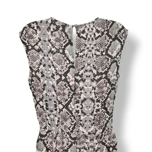 Leith Pale Pink Snakeskin Animal Print Sheath Dress Size Small - Picture 5 of 10